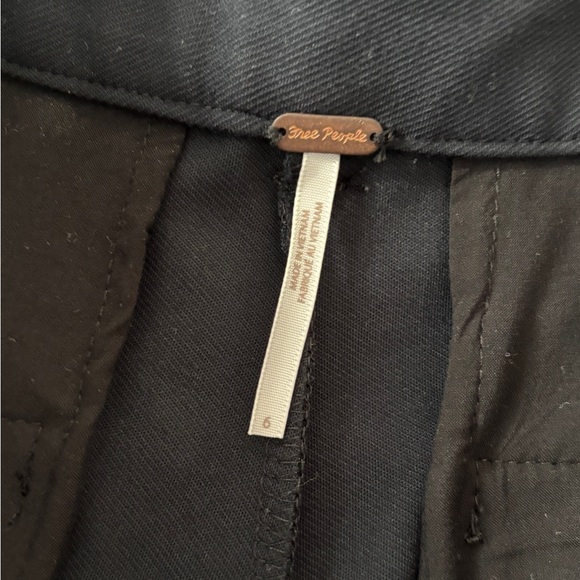 Free People Molly Slim Pants Trousers Black - Picture 4 of 6